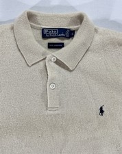 Polo by Ralph Lauren Vintage Pullover Sweater Men  s Size L Beige 100 Lambswool