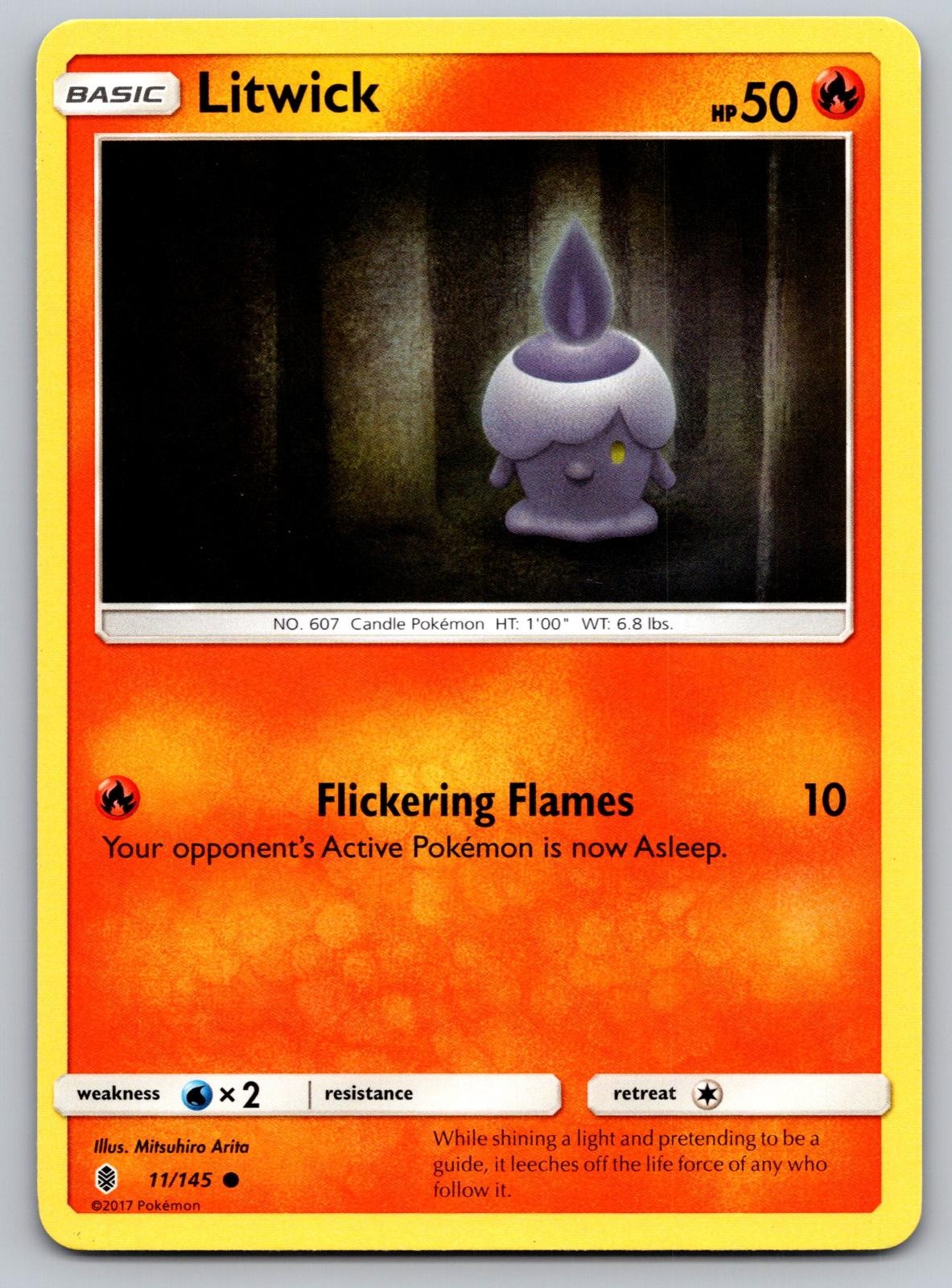 Litwick 11/145 Common Guardians Rising Pokemon Lightly Played