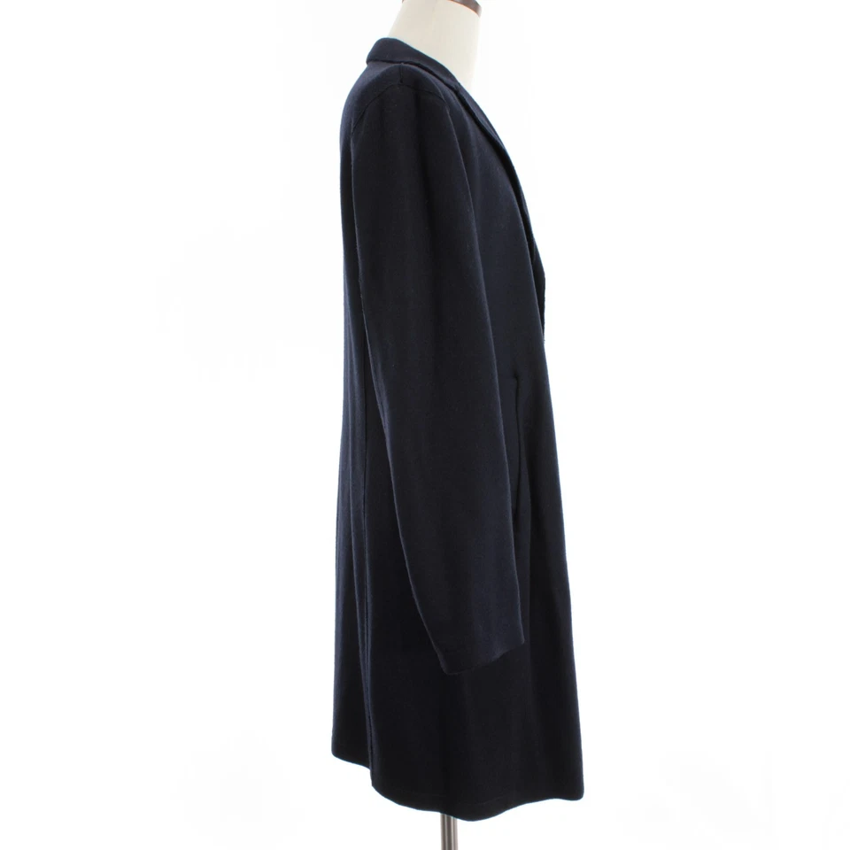 Eleventy NWT Overcoat Size 54 (US XL) in Navy Blue Wool / Nylon Blend - Image 4 of 4