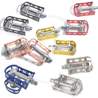 MKS BM-7 Beartrap Pedale Bärentatzen BMX Retro 9/16" | silber, schwarz o. farbig - Bild 1 von 4