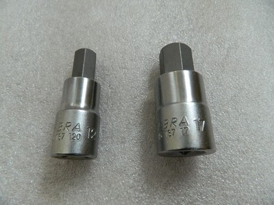WURTH Zebra SECHSKANT-BITS - 1/2 Zoll Antrieb 12 + 17 mm......Set Nr. 3.