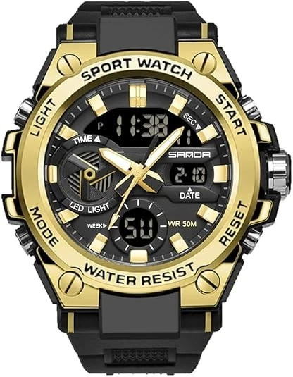 RELOJ PULSERA SANDA Hombre Impermeable Digital Deportes Militar Táctico Retroiluminación 53mm Foto 4 de 4