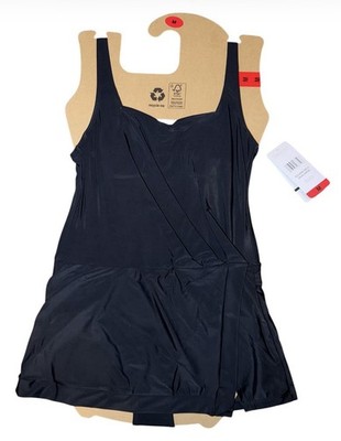 Beyond Control Black Swim Dress One Piece Swimsuit Women s Size Medium NWT