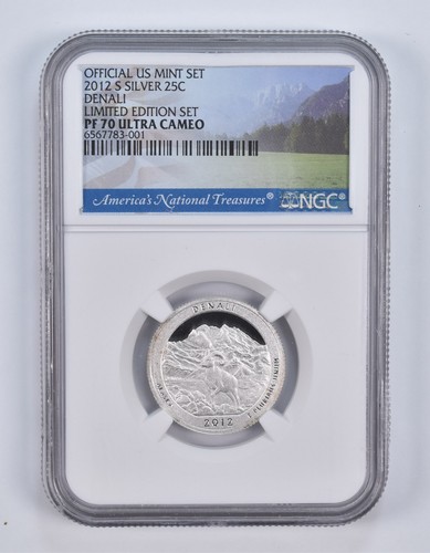2012-S Silver PF70 ANT Denali Quarter Limited Edition NGC *9899 - Picture 1 of 5