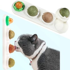 Catnip Balls Catnip Toy for Cats Rotatable Edible Balls Natural Healthy Self-...