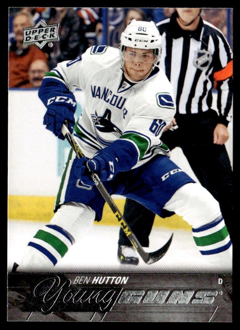 2015-16 Upper Deck Young Guns Ben Hutton Rookie Vancouver Canucks #232