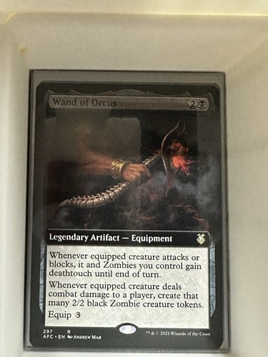 Borderless Wand Of Orcus D&D Forgotten Realms Commander 2021 MTG AFR AFC