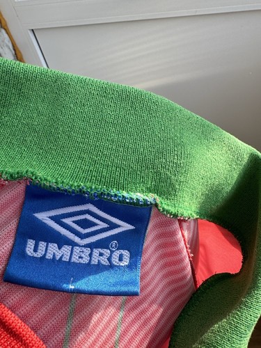 SIZE L Large WALES 1994-1996 HOME FOOTBALL SHIRT JERSEY UMBRO - Picture 5 of 6