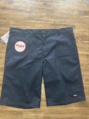 Dickies Essential Work Shorts Navy Blue Flex Relaxed Fit Pockets Men's 42 NEW