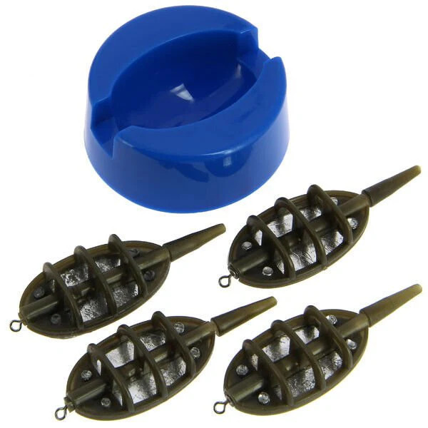 NGT Method Feeder 5pc Carp Coarse Fishing Feeders Set with Bait Mould