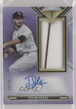2021 Triple Threads Single Jumbo Relics Amethyst 66/75 Dylan Cease Auto 6fs