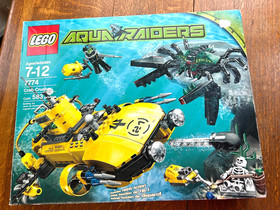 Lego Aqua Raiders 7774 Crab Crusher with Box Manual Minifigs 99% Complete