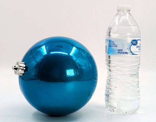 NEU! Schachtel mit 4 großen 6 Zoll runden Christbaumschmuck rosa & blau Wondershop™ - Bild 4 von 19