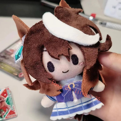 Umamusume Symboli Rudolf 10Cm Print Cotton Doll Keychain Plush Doll Pendant-.