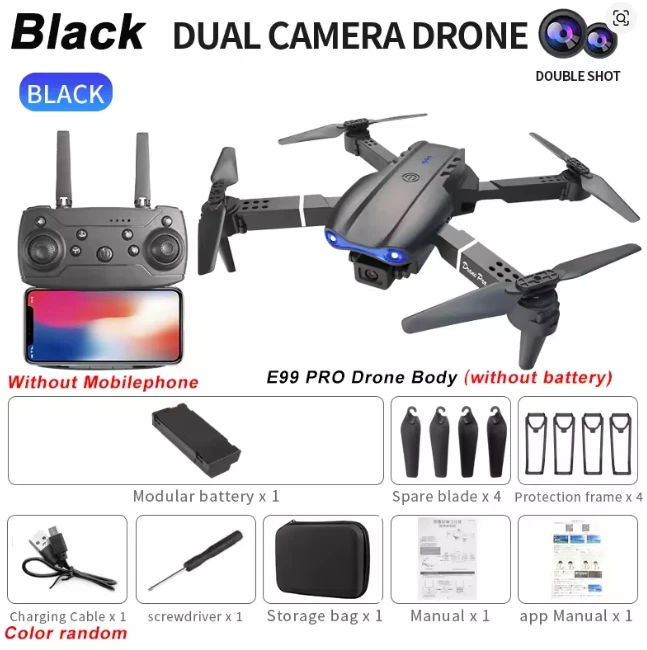 Drone 4K Professinal With 1080P Wide Angle HD Camera Foldable Helicopter WIFI - Image 2 of 3