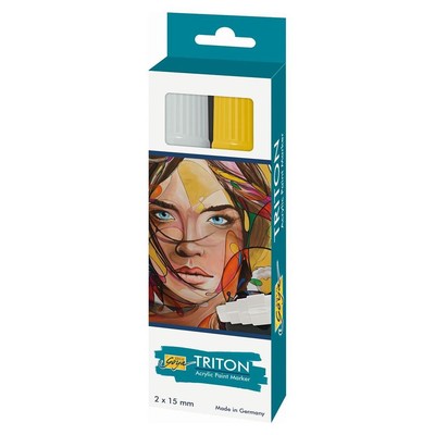 Kreul 17993 - Solo Goya Triton Acrylic Paint Marker 15.0 silber / gold NEU