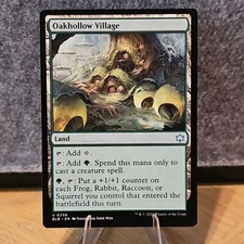 MTG Oakhollow Village Bloomburrow Set Uncommon Land #258 NM Fresh Pull No Play