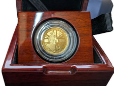 2020 Queen Elizabeth II 24ct Gold Proof 1/4oz Britannia Ltd Edition Cased & CoA