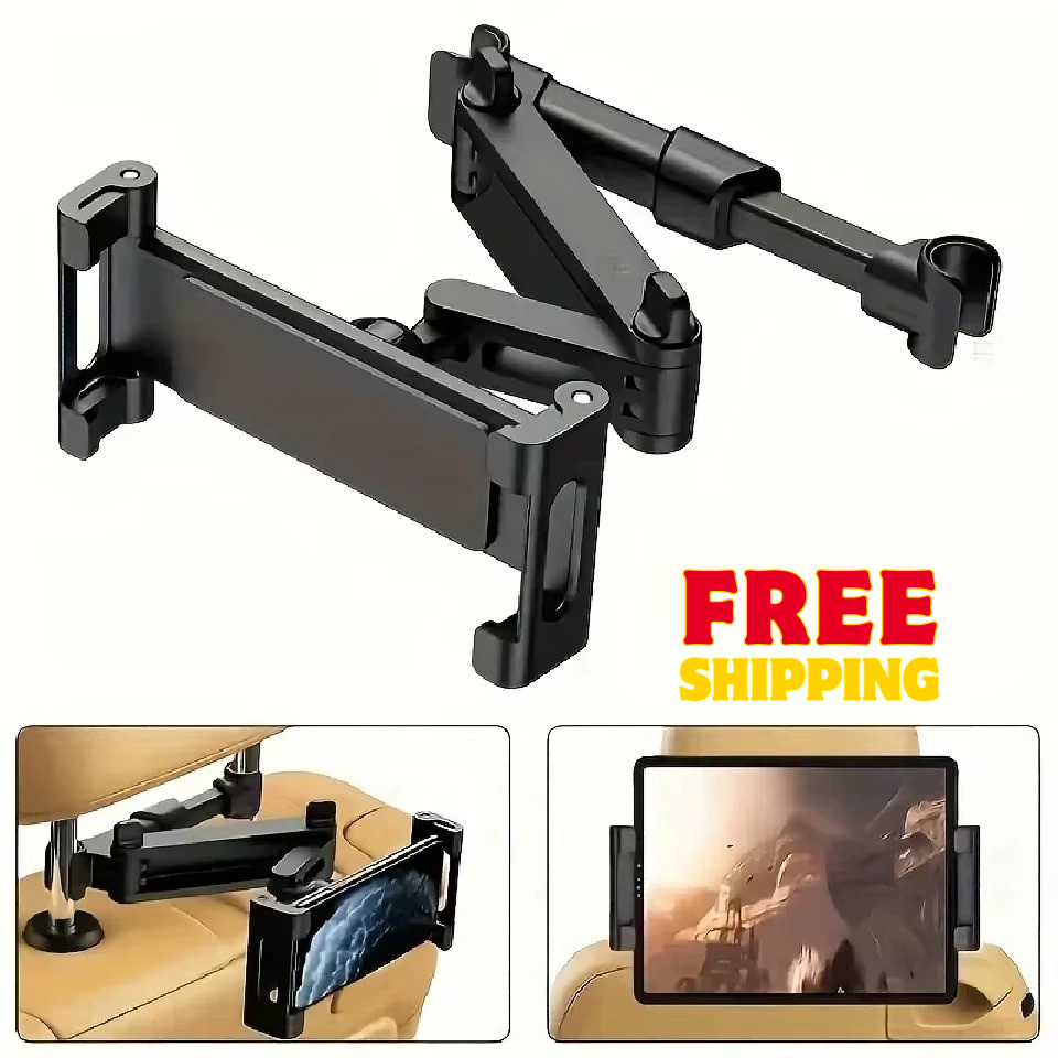 Supporto poggiatesta auto regolabile SEAMETAL supporto tablet e telefono 5-13" sedile posteriore