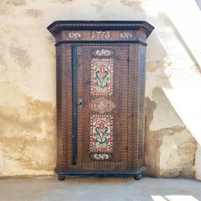 Antico Armadio Decorato Tirolese 1773