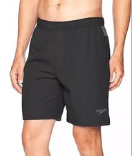 SPEEDO Tech Volley Swim Trunks - Comfort Liner - UPF 50 - Men  s XXL Black NWT