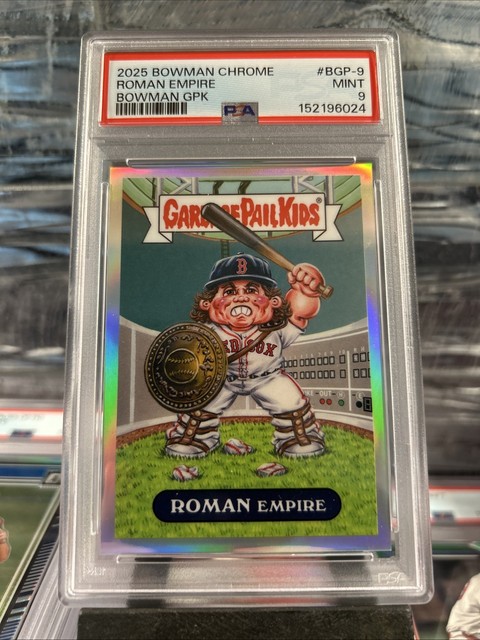 2025 Bowman Chrome Bowman Gpk #BGP-9 Roman Empire PSA 9 !!🔥🔥
