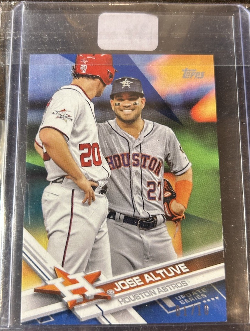 2017 Topps Mini - Update Series Jose Altuve #US175 Blue /10