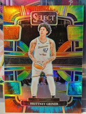 2024 Panini Select WNBA Concourse Brittney Griner #68 Tie-Dye Prizm /25 BOOKEND