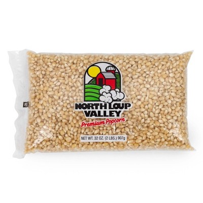 White Un-Popped Popcorn Kernels | 2 lb | Non-GMO | Popcorn County USA | North Lo