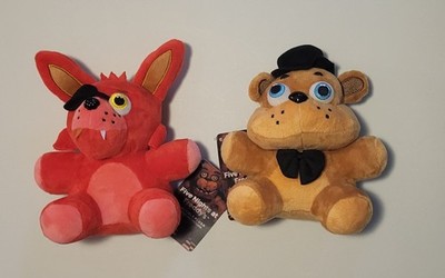 Five Nights At Freddy's Funko Plush Lot Of 2 Foxy & Fazbear New w/ Tags 6'' Small