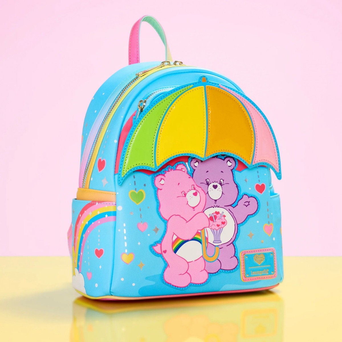 Care Bears Umbrella Rainbow Mini Backpack By Loungefly Multi  display picture 2