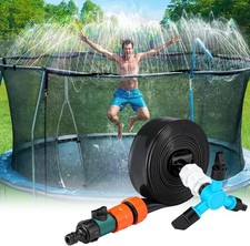 6 Pcs Trampoline Sprinkler Kit for Kids Outdoor 39.37 ft Net Friendly 360 