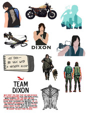 Daryl Dixon The Walking Dead Tv Show Stickers