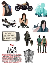 Daryl Dixon The Walking Dead Tv Show Stickers