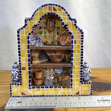 Leticia Gevera Relief Multicolor 3D Art Mosaic from Mexico Miniature Tiles Hang