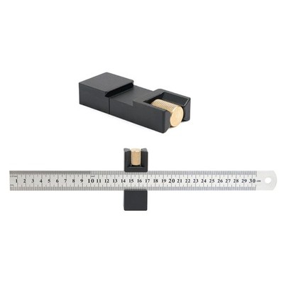 Combination Square Steel Ruler Positioning Block Ruler Stop Layout Tool