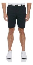 PGA Tour Men's Flat Front Golf Short With Active Waistband, Caviar, Size: 30