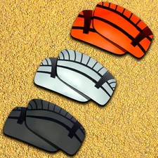 3 Pairs Lenses Replacement for-Oakley Gascan OO9014 Polarized-Black Silver Red