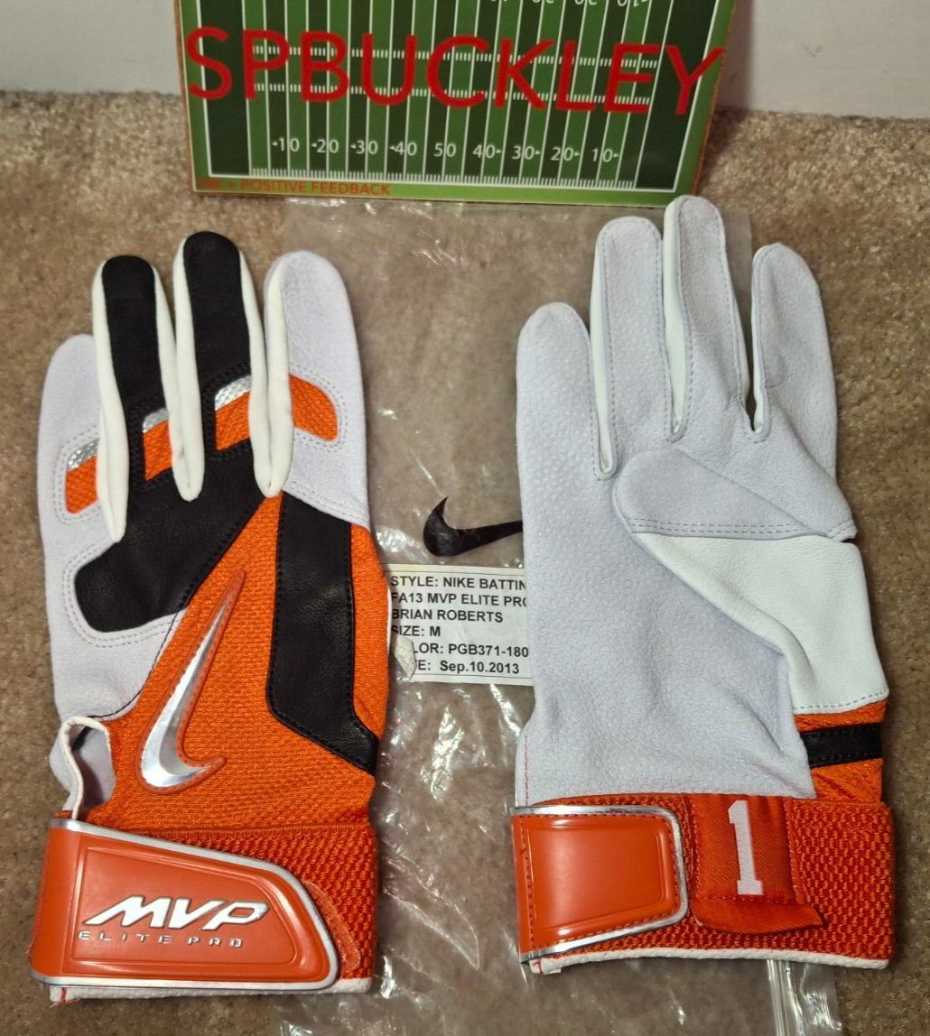 NIKE MVP ELITE PRO MLB #1 BRIAN ROBERTS CUSTOM BASEBALL BATTING