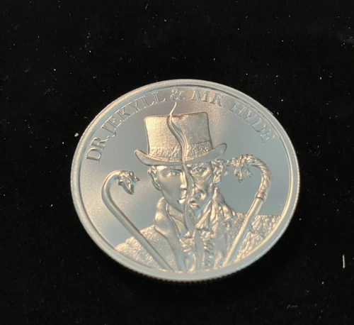 Intaglio Mint Cryptozoology JEKYLL & HYDE 1oz .999 Silver USA Made Round BU