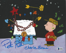 PETER ROBBINS SIGNED PEANUTS CHARLIE BROWN 8x10 PHOTO 4 VOICE ACTOR BECKETT COA