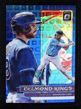 2022 Donruss Optic Diamond Kings Blue Pandora Prizm 88/99 Brandon Lowe #1 0of7