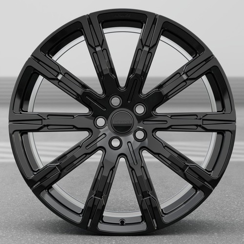 22" HAWKE SAKER III FORGED ALLOY WHEELS for DEFENDER 110 L663 5x120 Gloss Black - Picture 3 of 5