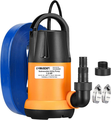Submersible Water Pump with 25Ft. Hose Kit, Sump Pump, Utility Pump with 25-Foot