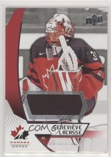 2019 Upper Deck Team Canada Juniors Jersey Genevieve Lacasse #61 12a0