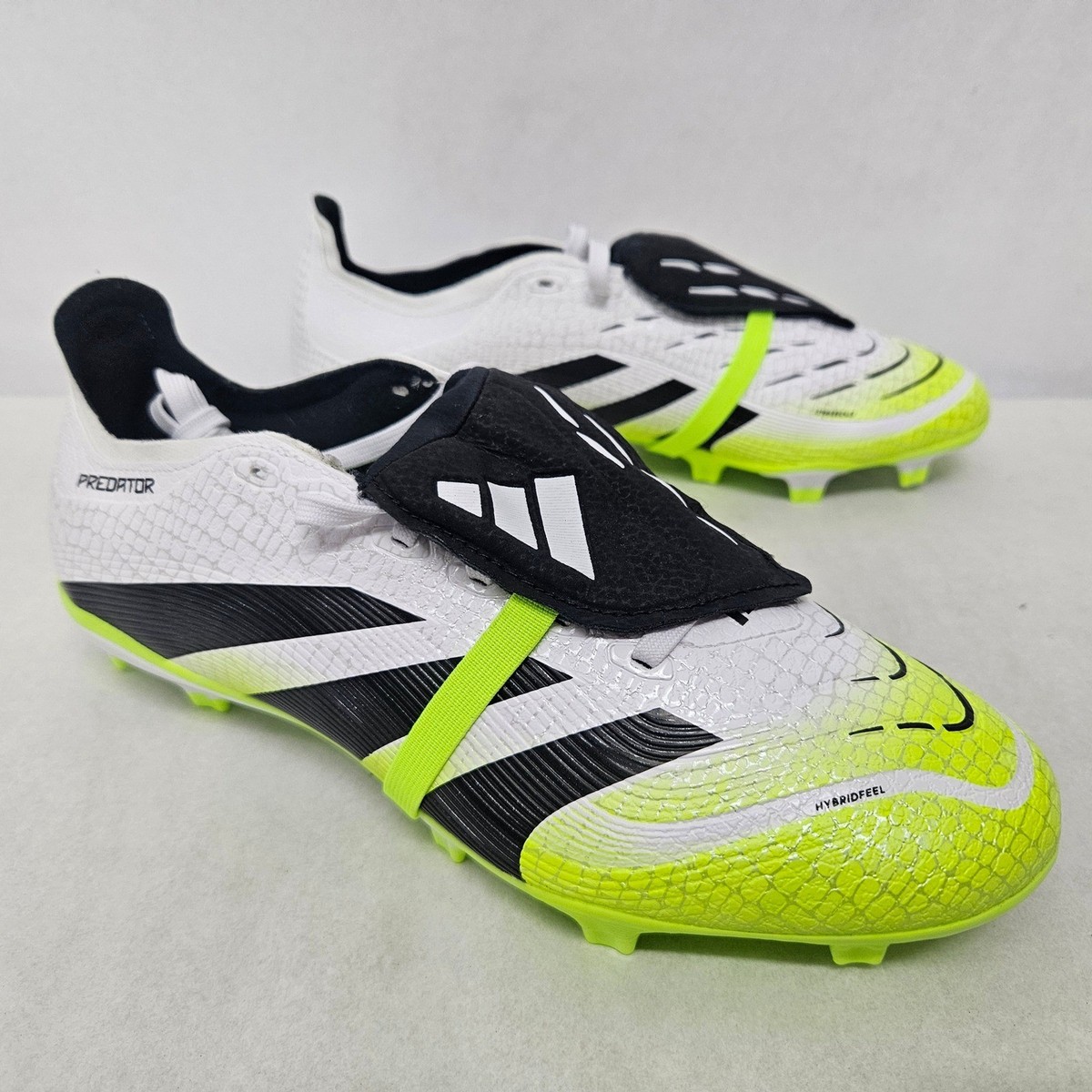 Adidas Predator League FT FG/MG Soccer Cleats JI1111 White Yellow