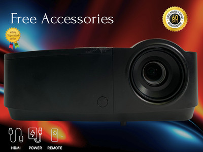 InFocus IN124a DLP Projector XGA Conference Room 3500 ANSI 1080p 3D HDMI Bundle