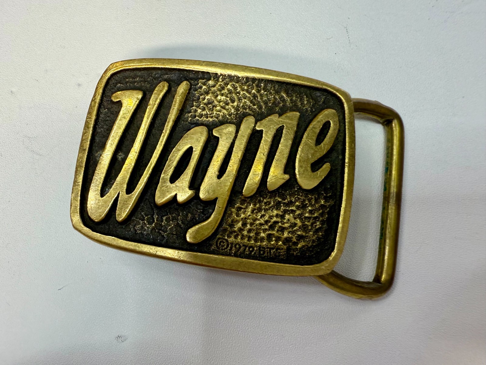 Custom Name WAYNE Solid Brass Vintage 1979 BTS Be… - image 16