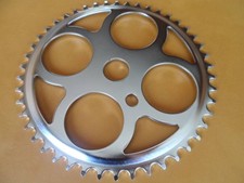 NEW BICYCLE CHAINRING FREESTYLE CHROME 46T BMX BEACH CRUISER LOWRIDER SPROCKET