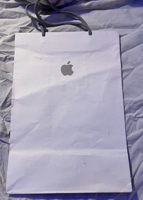 Apple große weiße Papier Einkaufstasche leer OVP